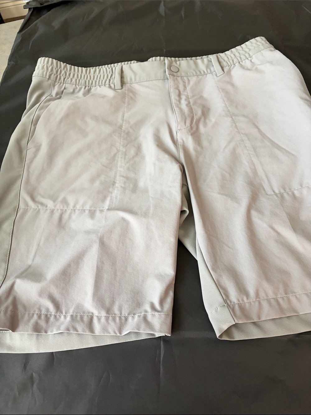 adidas Men's Light Gray Hybrid Shorts